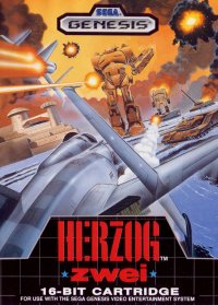 Herzog Zwei Sega Genesis US box art